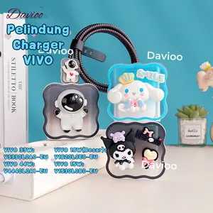Pelindung Charger FOR VIVO 33W&44W&18W(Besar)&15W | Set 5 Item Paket Cover Pelindung Kepala Charger & Kabel Untuk Charger Original FOR VIVO 33W&44W&18W(Besar)&15W