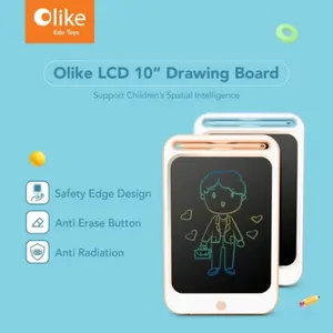 OLIKE LCD DRAWING BOARD CLASSIC 8.5"&10.5" COLOURFUL LCD SCREEN PAPAN TULIS DIGITAL ANTI RADIATION - Mainan Edukasi
