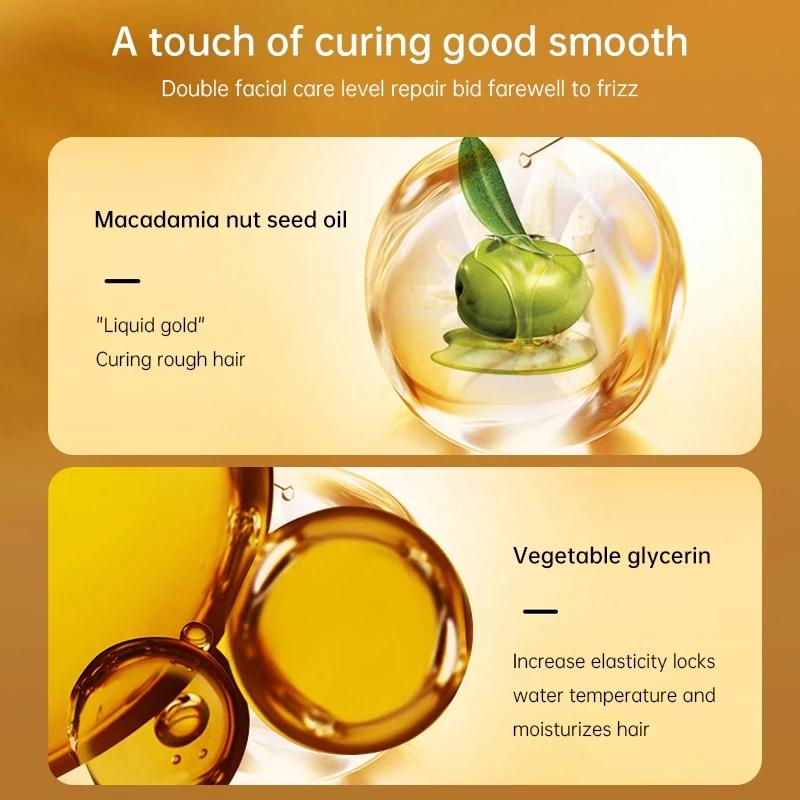 Hair Serum - COD Hair Repair Serum Care Smoothing Hair Vitamin Rambut Rontok Essential Oil Vitamin Oil ORI 70ml Pelembab perbaik Rambut Kering & Kusut