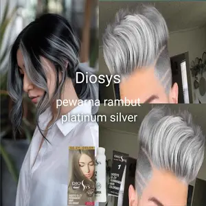 Diosys Pewarna Rambut Platinum Silver - Warna Asli Terbaik Dengan Kualitas Terjamin 100% Original & Best Quality Produk Asli