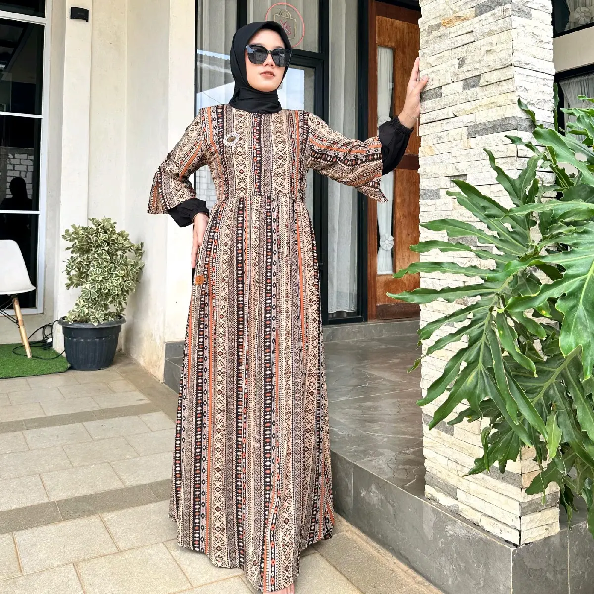 TERBARU YUNITA STORE Gamis Humaira Motif Rayon Premium