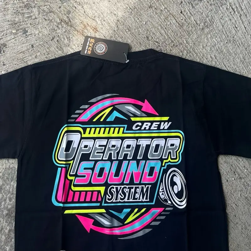 OPERATOR SOUND HOREG Kaos Baju Tshirt Atasan Anak Lengan Pendek Warna Hitam Usia 9-12 Tahun 0