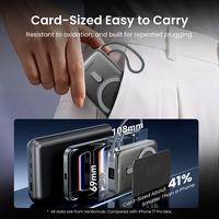 Gambar [Tersertifikasi CCC] Vention Wireless Magnetic Qi2 Powerbank 10000mAh 35W PD PPS LED Display Built in Lanyard USB C Cable Foldable Phone Stand - WS-T - GRAY, 10RB mAh/CCC dari Vention Flagship Kota Administrasi Jakarta Utara 2 Tokopedia