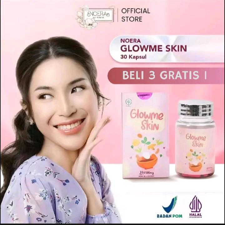 Noera Glow Me Skin Whitening Capsule BPOM | Kapsul Pemutih Obat Jerawat Dan Memutihkan kulit 0