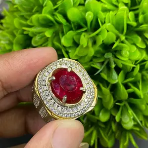 Cincin top PEGEON BLOOD RUBY terlaris cod