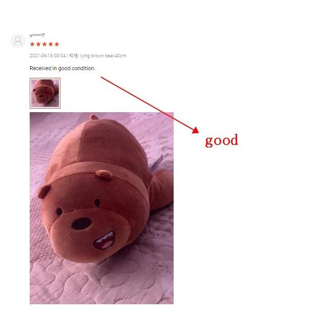 Product Introduction of Boneka Panda, Mainan Mewah, Bantal We Bare Bears Comel, Anak Patung Mainan Mewah, Sesuai untuk Tidur / Berdiri / Merangkak, Patung Beruang, Mainan Mewah Beruang Panda Berdiri, Beruang Kelabu Putih, Hadiah Hari Jadi Kawaii, Untuk Kanak-kanak 13