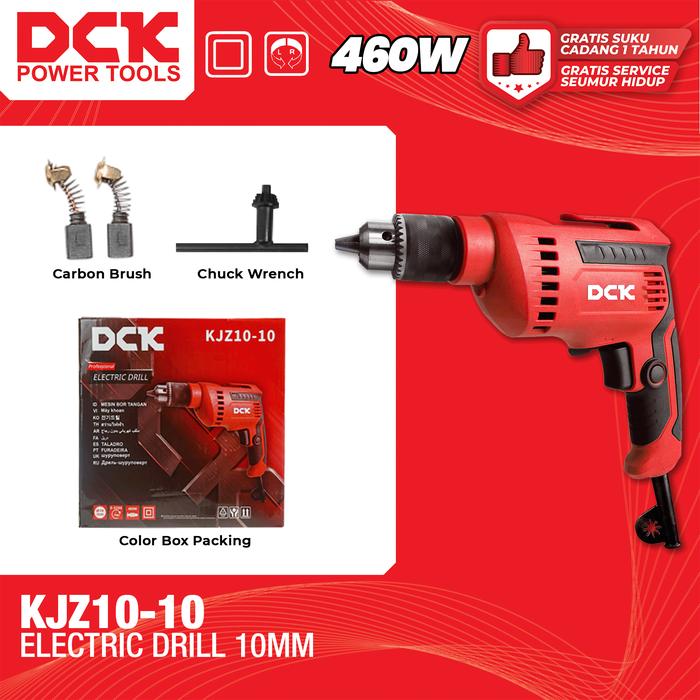 Gambar DCK Electric Drill / Mesin Bor Listrik 10mm / Mesin Bor Besi 10 mm / Bor Kayu 10mm KJZ10-10 dari DCK Power Tools Indonesia Kota Administrasi Jakarta Barat Tokopedia