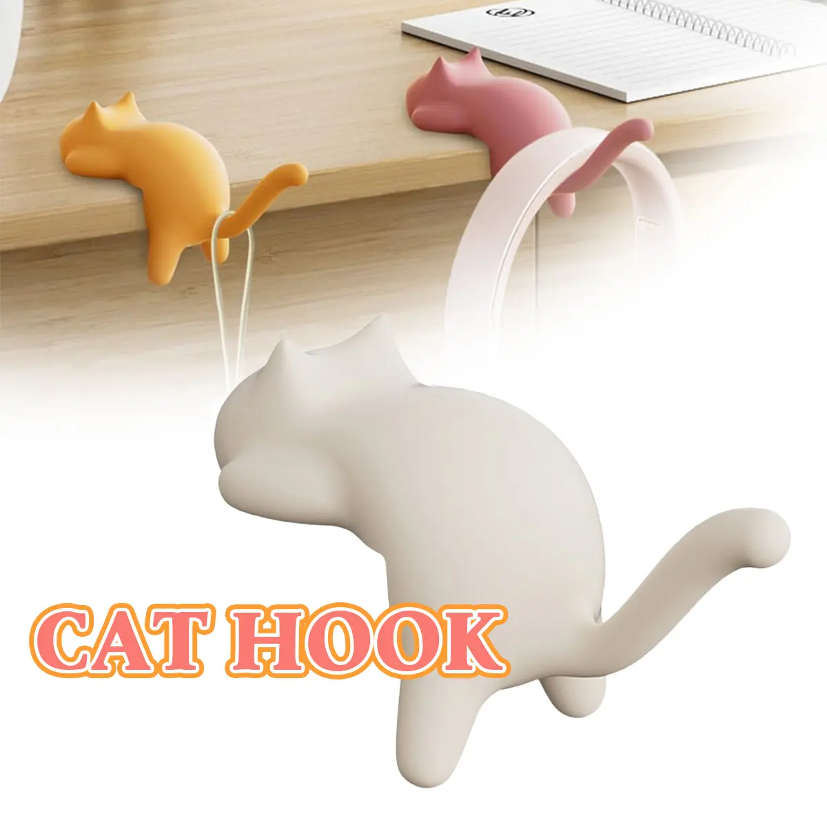 SAHABAT-MANCING "Cantolan Kait Praktis Gantungan Table Hook Organizer Tas Meja Hanger Holder Lucu Bag Hanger Meja Bentuk "