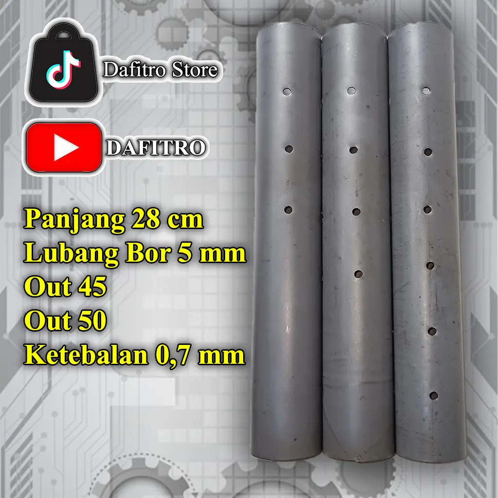 Saringan Bor Boran 4x3 4x4 Full/Sarbor/Engker Out 45 Out 50 Knalpot Racing Knalpot Samlong Besi Motorcycle