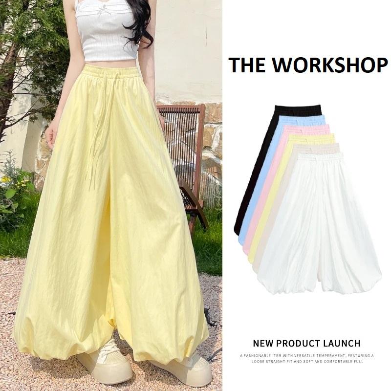  Quần dài ống rộng dáng bí ngô chất vải gió thoáng mát QD26,Quần dài ống rộng che khuyết điểm đôi chân mặc đi chơi đi lam 