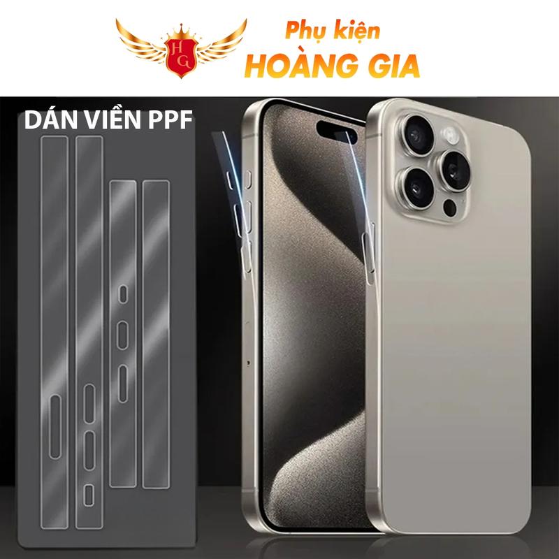 Dán viền PPF trong suốt siêu dính dành cho IPhone 18 pro max 17 pro max 16 pro max 15 pro max 14 pro max 13 pro max 12 pro max
