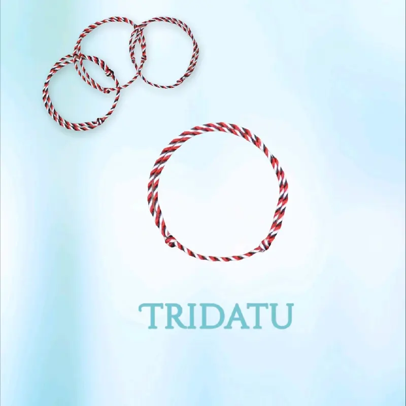 NC Gelang Tridatu Asli Gelang Telon Khas Bali Original 1mm Bracelet Aksesoris Fashion Benang Merah 2
