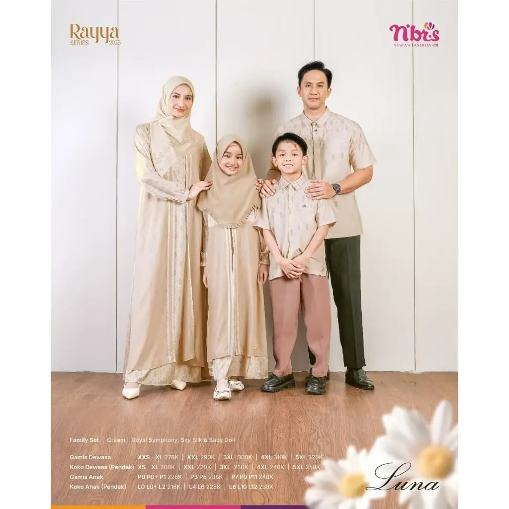 NBRS SARIMBIT LUNA CREAM 2025 SARIMBIT KELUARGA NIBRAS RAYYA SERIES 2025