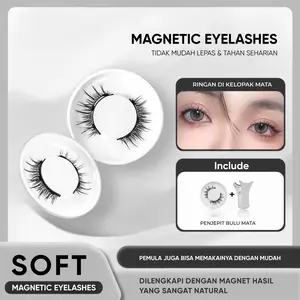 [Skistore] Bulu Mata Palsu Magnet Tanpa Lem Magnetic Eyelash Extension Magnet Lashes Natural Look
