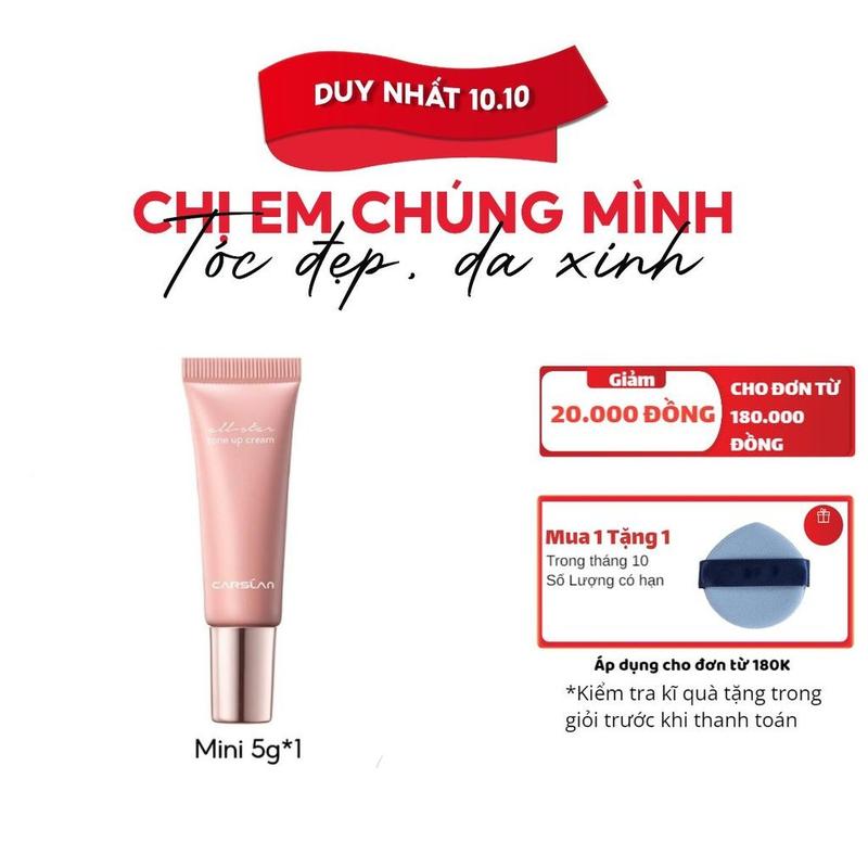 Kem lót nâng tông da Carslan, che khuyết điểm 5g Mỹ Phẩm Cosmetic Nữ Women Trang Điểm