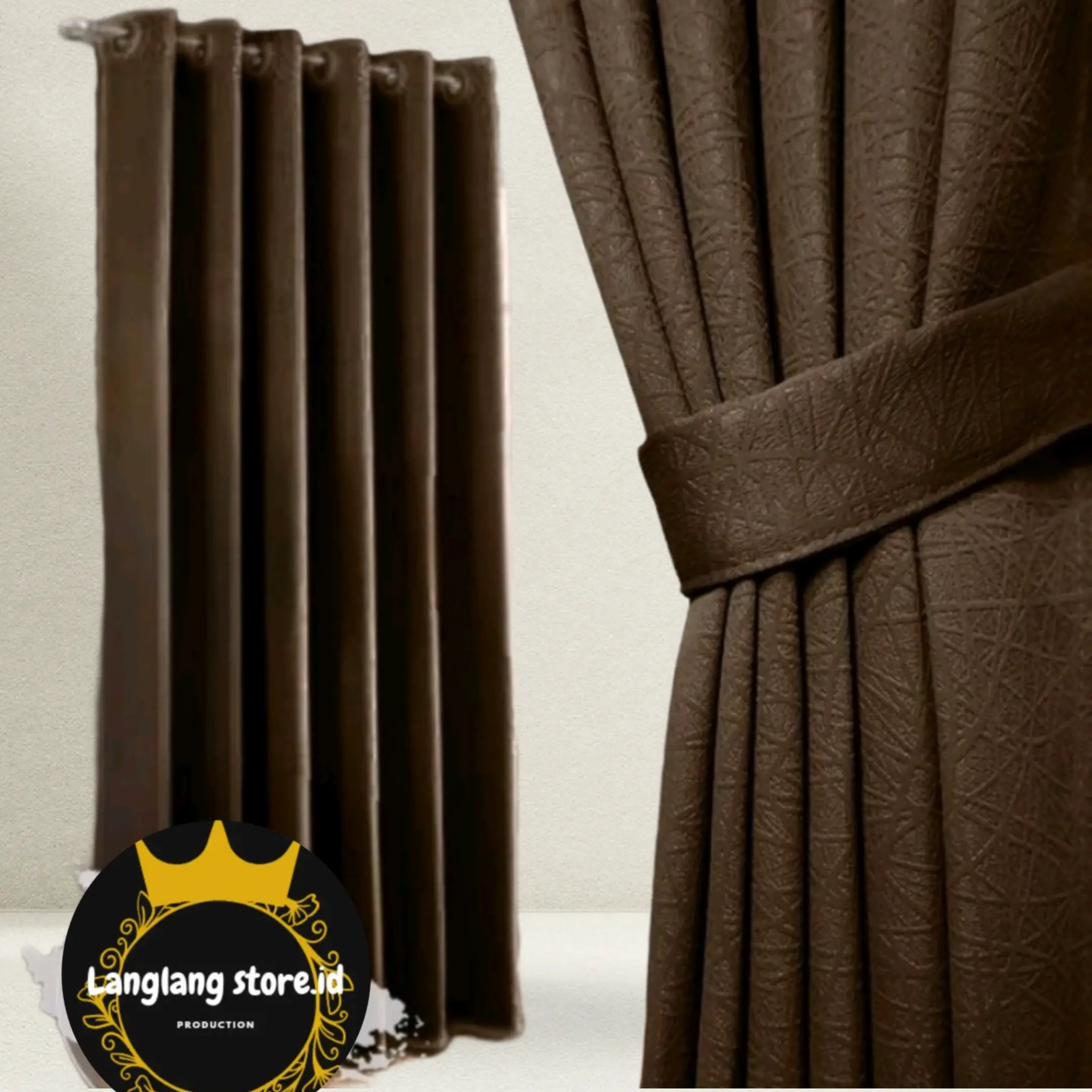 Gorden Hordeng Blackout Polos Emboss minimalis mewah dan cantik