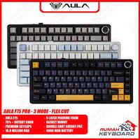 Gambar Mechanical Keyboard - Aula F75 - 75% Compact - 3 Mode - Gaske Mount - RGB - PBT Keycap - LIGHT BLUE dari Rumah Keyboard Kota Administrasi Jakarta Barat 1 Tokopedia