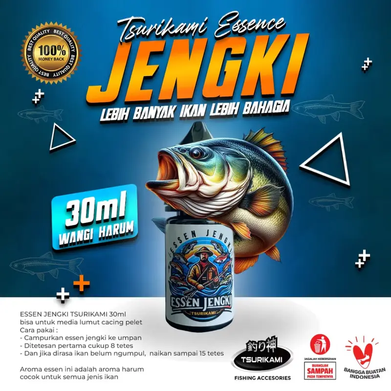 Essen Jengki Tsurikami 30ml Aroma Harum dan Amis untuk Media Lumut Cacing dan Pelet Semua Jenis Ikan - Umpan 0