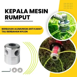 Dudukan Piringan Pisau Mesin Potong Rumput Model Senar Dengan Bahan Alumuniums Kuat dan Anti Karat Aman Untuk Lahan Berbatu Aluminium Cordless Pemotong
