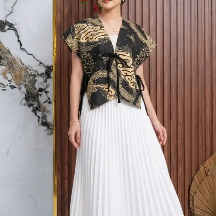Outer Batik Terbaru Vest Wanita Motif Batik Modern