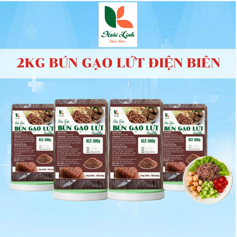  2 kg bún gạo lứt EATCLEAN HEALTHY - Hoài Linh Điện Biên Food 
