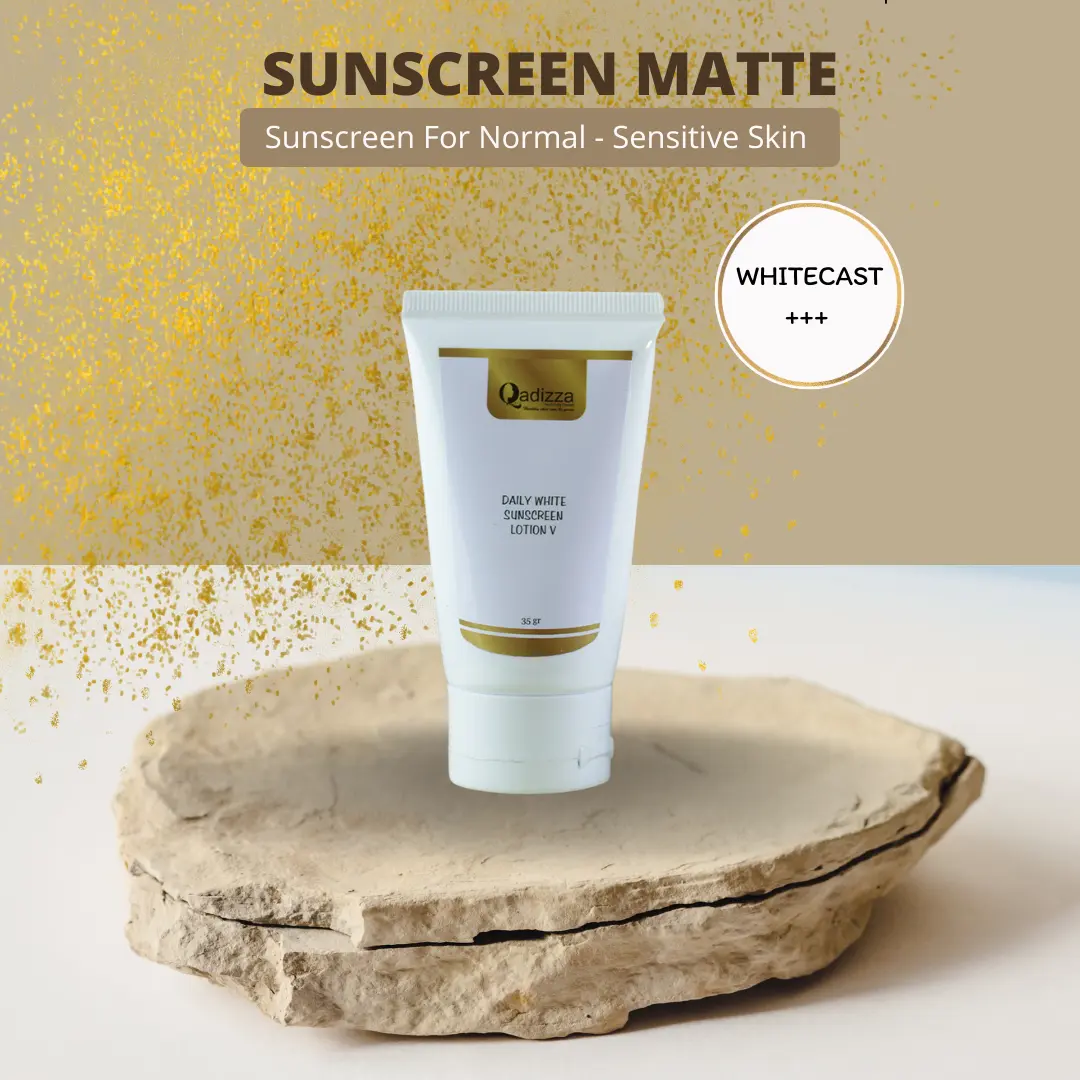 QADIZZA 1 SUNSCREEN MATTE SPF 50 For Normal Skin 35 gr (Rekomendasi Untuk Kulit Normal, Sensitif dan Kering)