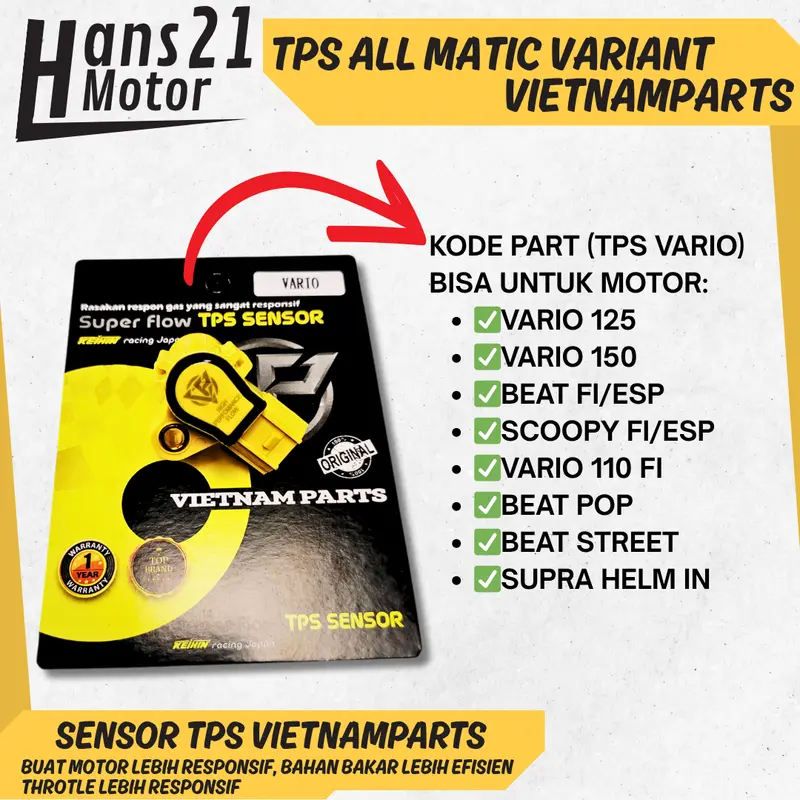 SENSOR TPS VIETNAM SENSOR TPS VARIO BEAT SENSOR TPS RACING VIETNAMPART ORIGINAL UNIVERSAL SENSOR TPS SCOOPY MIO MX KING NMAX 1