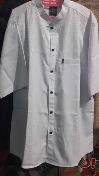 Product Review of Kemko sultan atau  Koko tangan pendek  Atasan Pria Dewasa motif etnik depan kancing vareasi bahan  Katun embos berkualitas terbaik Nyaman di pakai Baju Hitam from A**n 0
