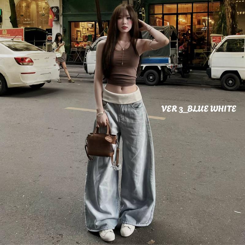 MIAA Quần Jeans Wash Cạp Cao Form Rộng Ống Suông 33cm RETRO ver 3 Unisex Size S-2XL Chất Liệu Jean Cao Cấp Kiểu Dáng Thanh Lịch & Thoải Mái | BigBuy360 - bigbuy360.vn