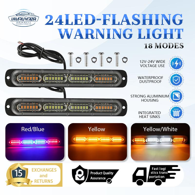 Bộ Nháy Đèn LED, 24 Chiếc, 12-24V, Bộ Nháy Nhấp Nháy Đèn Nhấp Nháy Nhấp Nháy Đèn Bên, Đèn Hậu Xe Máy Đèn Bên Xe Tải Bán Tải