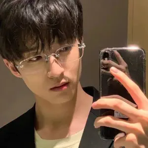 COD Kacamata photo chromic kacamata ganti warna pria Kacamata fotokromik tanpa bingkai Kacamata anti cahaya biru Eyewear Sunglasses Photocromic Lensa