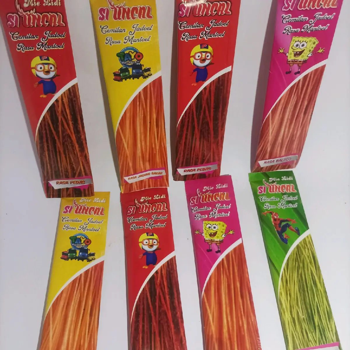 Mie lidi karakter 1 bal(120 pcs), mix 4 rasa lebih murah!! Food Instan