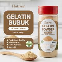 Gambar NUTIVER Gelatin Bubuk Food Grade 100gr Gelatin Powder Dessert Jelly Puding Kue dari NUTIVER.ID Kota Tangerang Selatan 1 Tokopedia
