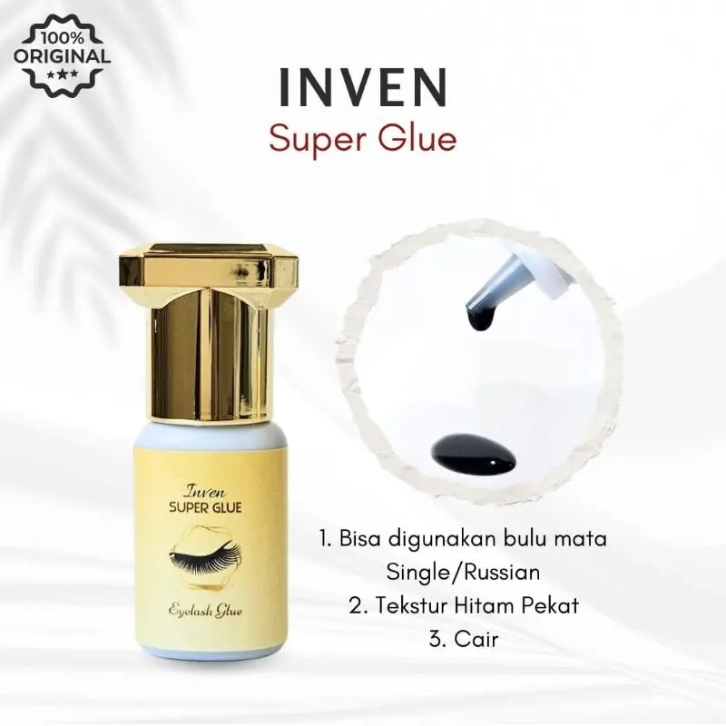 Inven Super Glue 5ml Professional Glue Eyelash Extension Best Seller Super Tahan Lama extensions 2