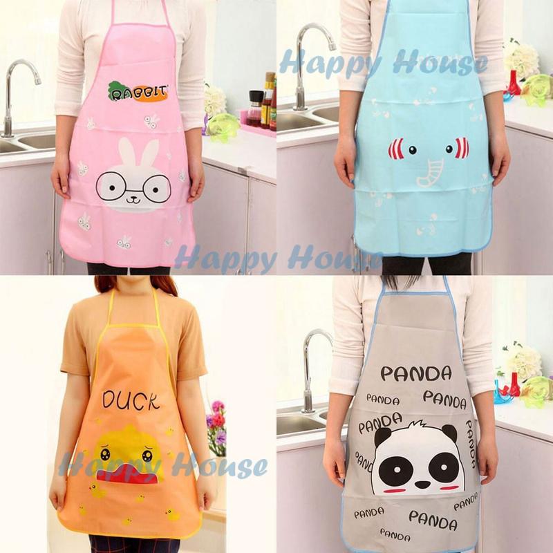 Dapur Celemek Masak Pelindung Pakaian Motif Karakter Lucu Murah Celemek Masak Anti Air 3