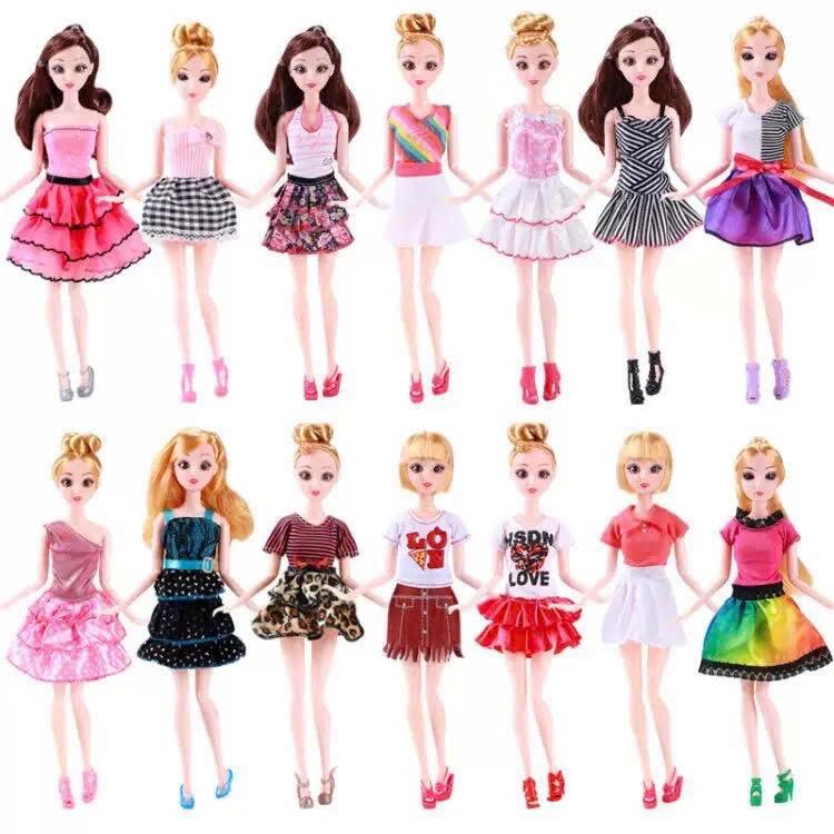 Đầm ngắn- quần áo thời trang cho búp bê 30cm – Phụ kiện siêu dễ thương