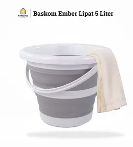 YUNIQALL Baskom Ember Lipat AsyPets Water Bucket Collapsible - Ember Lipat Anti Slip Anti Pecah Mudah Simpan