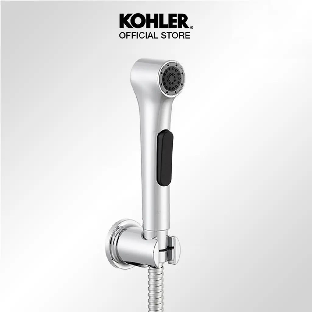 KOHLER Elate Jet Shower Bidet / Hygiene Spray with Hose and Bracket Polished Chrome K-97258X-B-CP