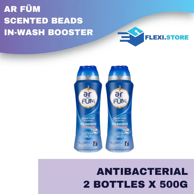 ar FÜM Scented Beads in-Wash Booster 2 x 500g - Antibacterial / Lavender Serenity / Pink Love / Bellflower / Nopal Flower / Eau De Sweet Love / Eau De Happiness / Eau De Lavender laundry scent