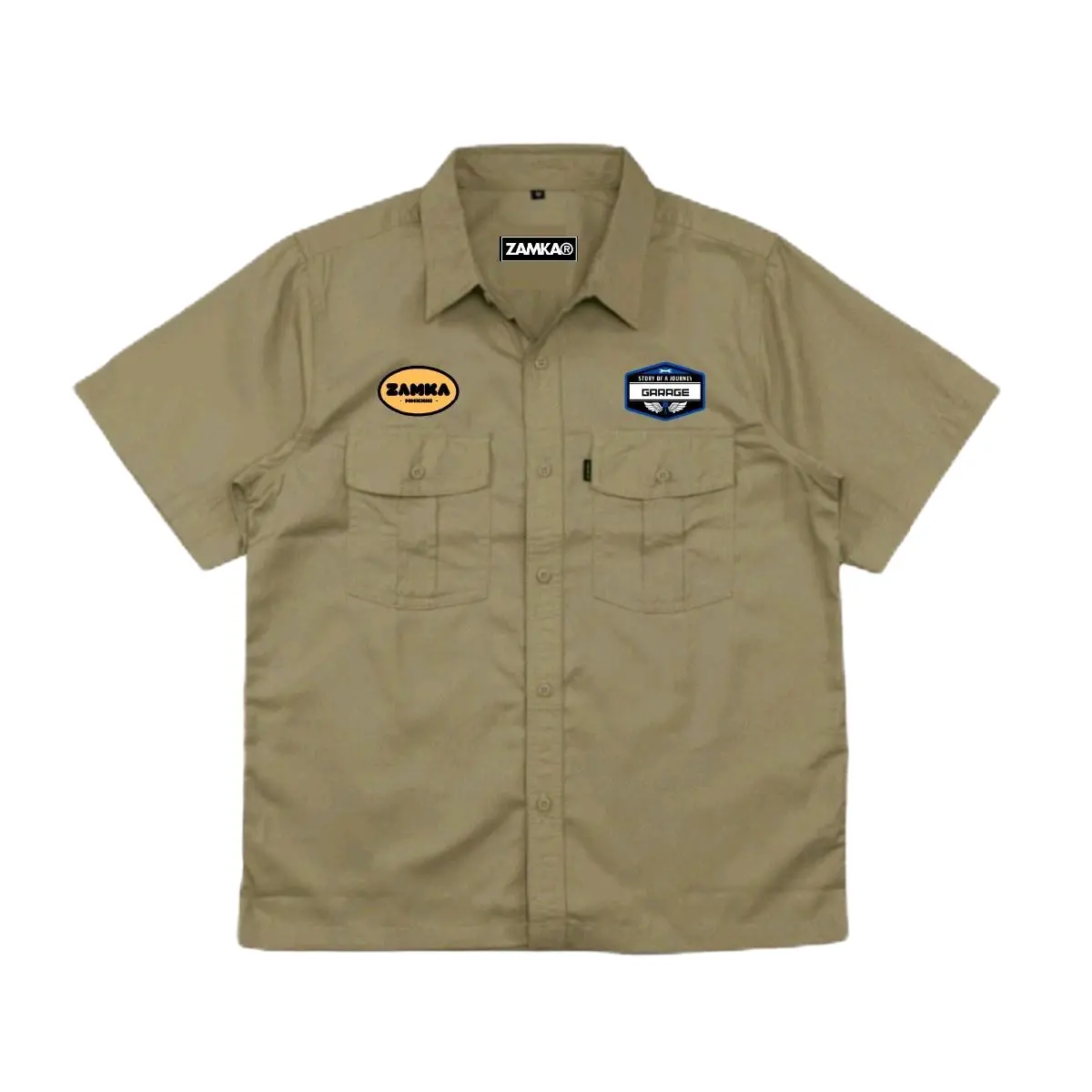 Kemeja workshirt engineering seris lengan pendek - Kemeja outdoor pria distro Bordir
