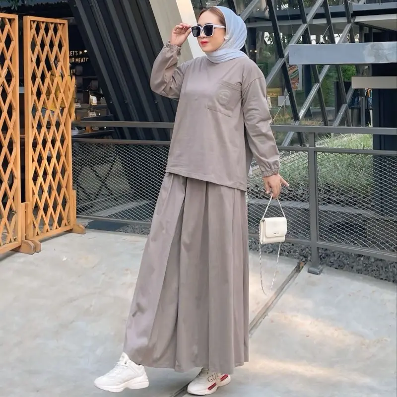 Setelan Rok Wanita Dewasa  DM3 Cloth Bahan Katun Combed 3