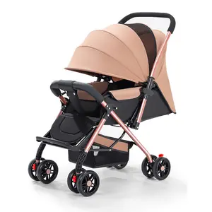 Kereta dorong bayi pegangan dua arah bisa dilipat duduk dan berbaring cocok untuk bayi baru lahir hingga 36 bulan