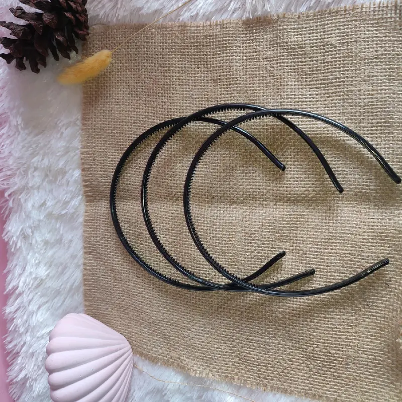 Bando Hitam Polos - Aksesoris Elegan untuk Semua Kesempatan - Headbands 0