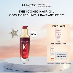 [LIMITED EDITION CNY] Kerastase Elixir Ultime 75ml Hair Oil for Shiny Hair & Anti Frizz - Serum Rambut untuk Lebih Berkilau & Anti Frizz - Mengandung & Wild & French Camellia