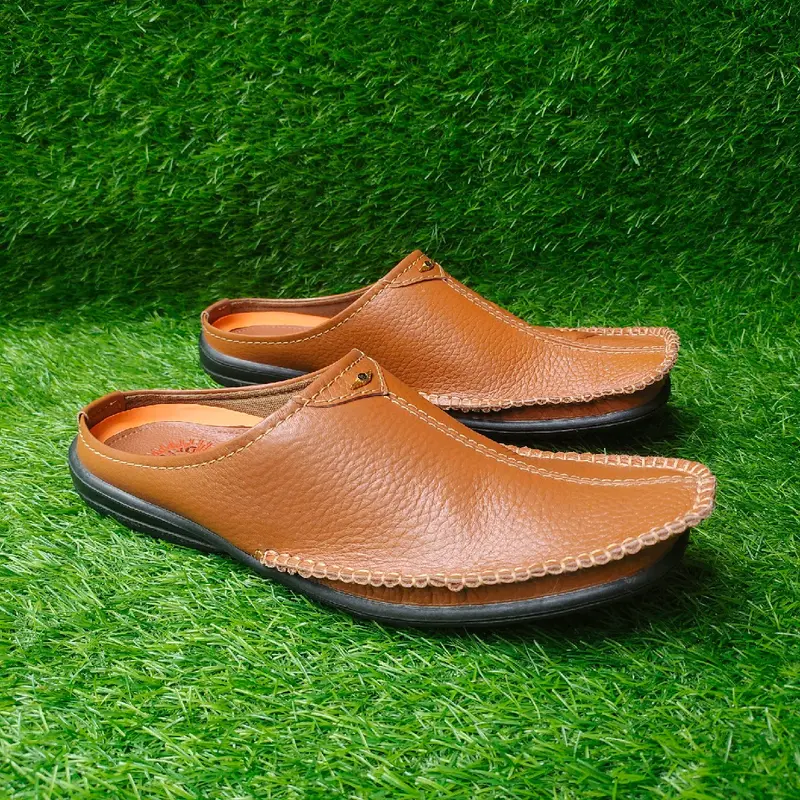 SEPATU SANDAL BUSTONG KULIT PRIA DR. IAM 261 TAN ( PRODUKSI SENDIRI ) 0