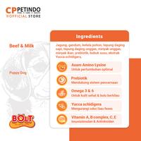 Gambar BOLT DOG BEEF & MILK PUPPY 20KG 25X@800GR dari CPPETINDO Official Shop Kota Depok 3 Tokopedia