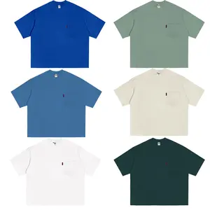 POLOS BOXY FIT POCKET OVERSIZE T SHIRT Baju kaos Distro SAKU Pria Wanita Lengan Pendek COTTON COMBAD 24S