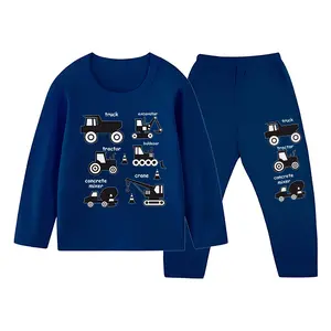 Setelan Panjang Anak Mobilan Baju Tidur Piyama Ukuran 1-10 Tahun Anak Laki-laki ID-54 Nyaman Dicetak DTF Kualitas Tinggi Cocok Untuk Tidur Dan Sehari-hari