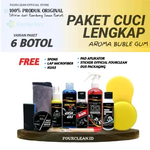 Terlaris No. 1 | PAKET CUCI KENDARAAN SUPER LENGKAP FULL BODY 6 ITEM by FOURCLEAMLN Auto Care