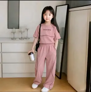 Outfit anak perempuan korean style 3-12 tahun model baju crop celana skena viral/ootd anak perempuan - HITAM GOOD GIRLS, 3 TAHUN